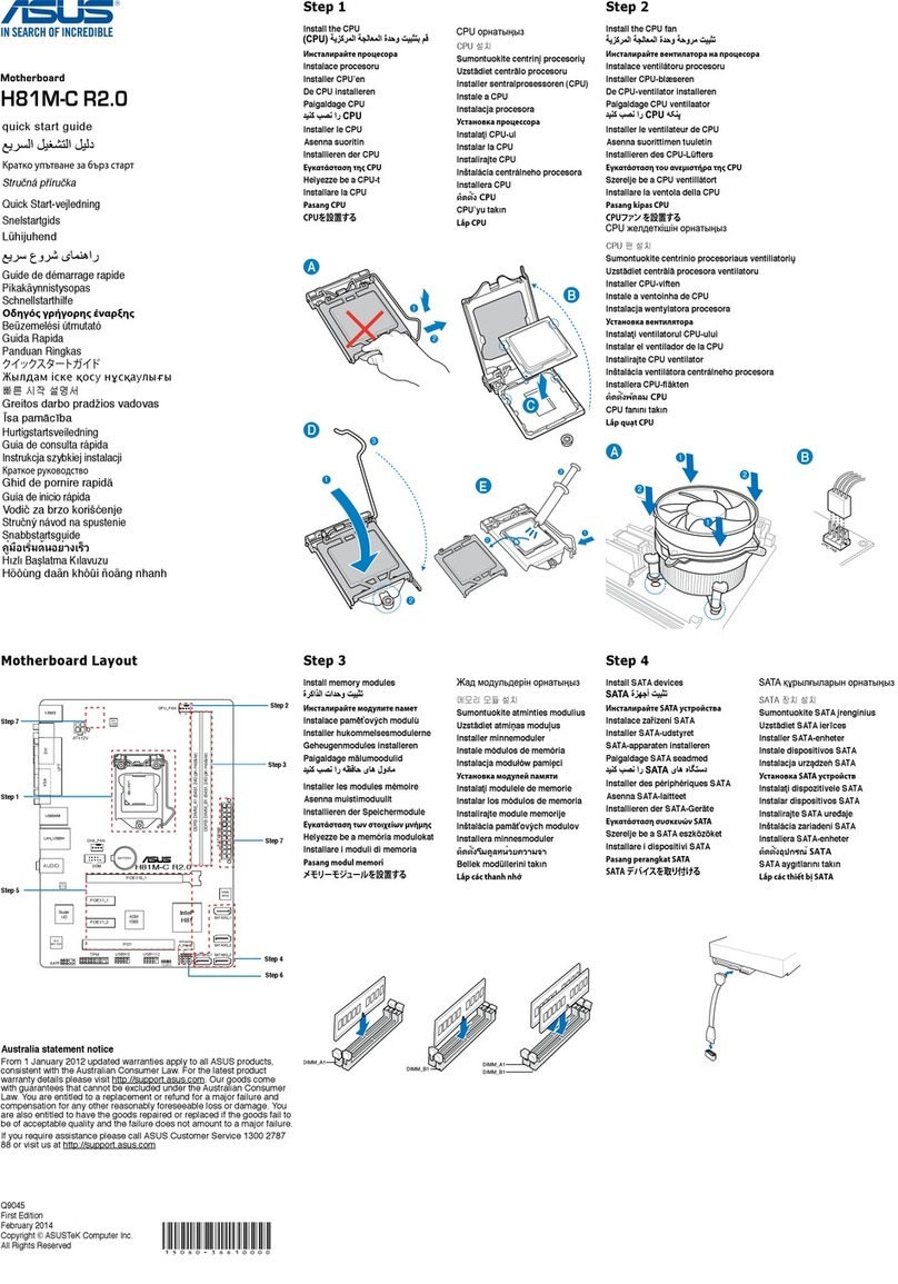 Asus H81M-CR2.0 User manual