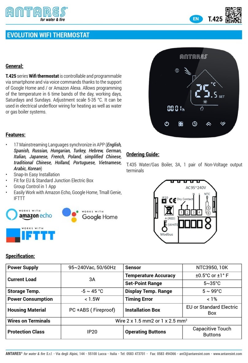 Antares T.425 User manual