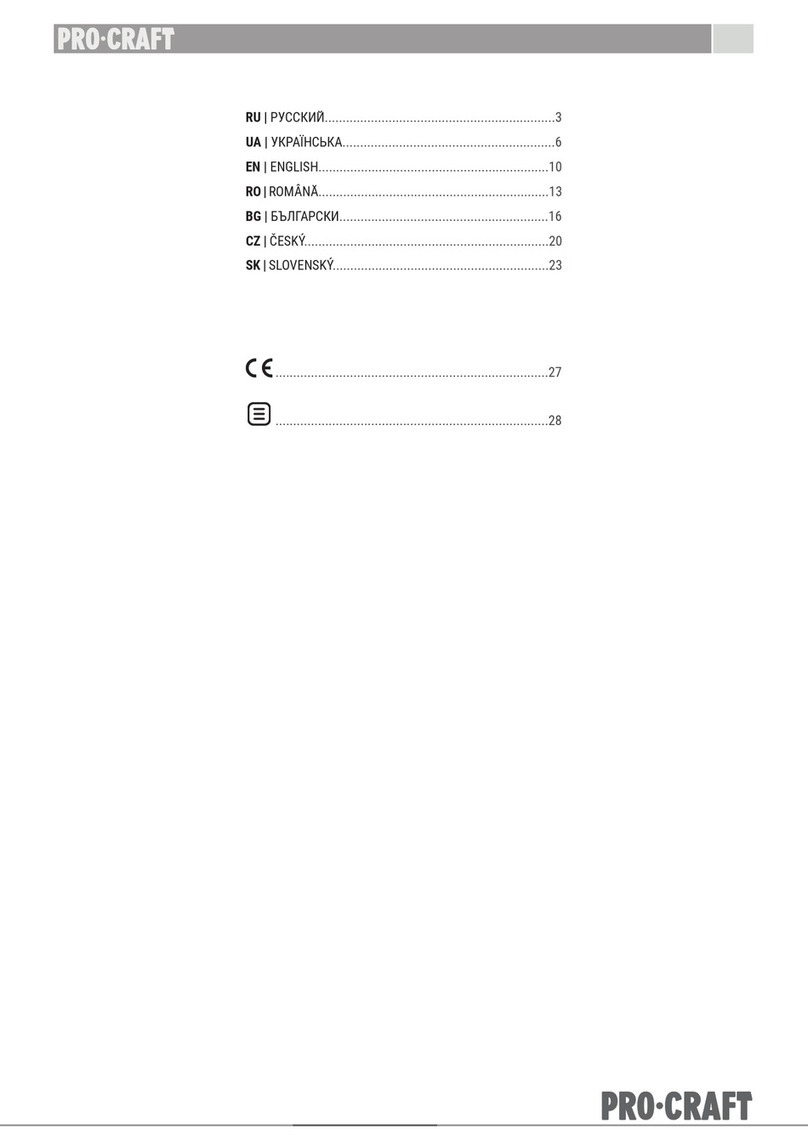 PROCRAFT DP35 manual