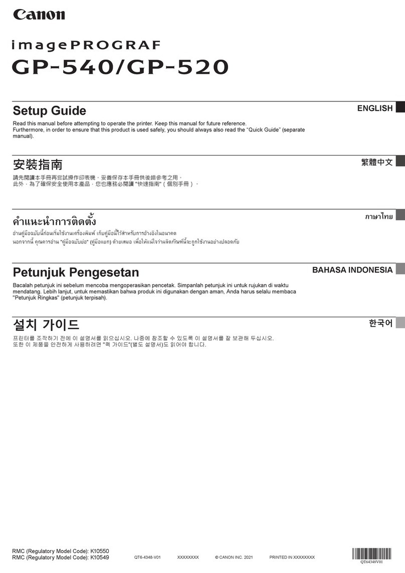 Canon imagePROGRAF GP-540 User manual