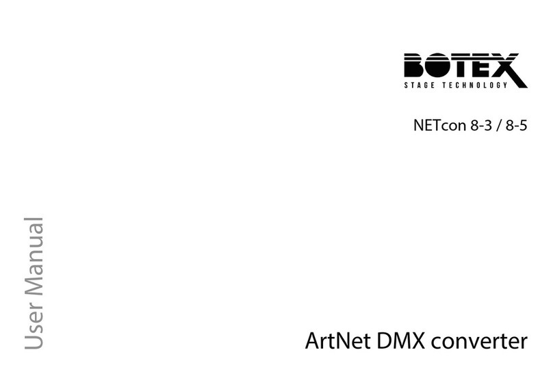 Botex NETcon 8-3 user manual