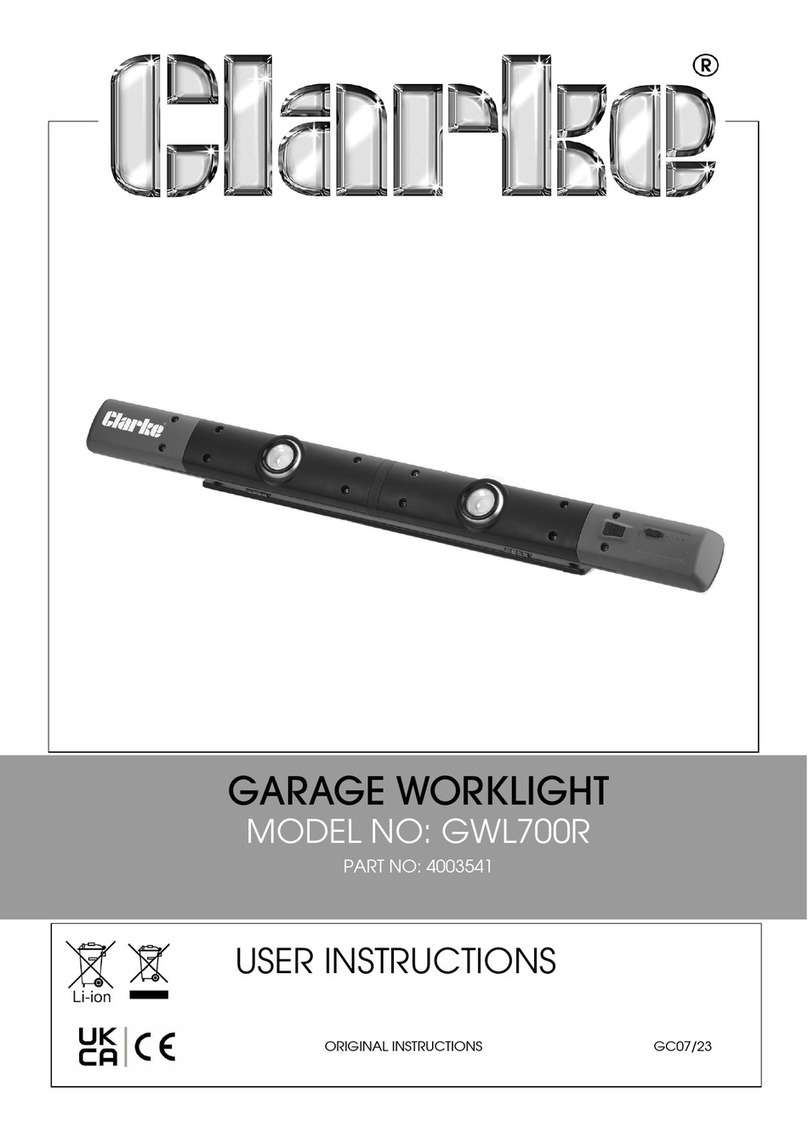 Clarke GWL700R User manual