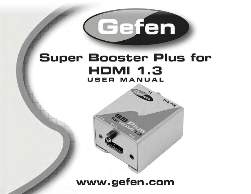 Gefen Super Booster Plus EXT-HDMI1.3-141SBP User manual