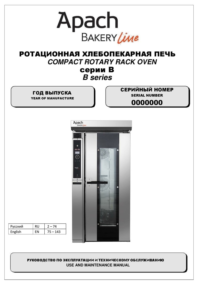 Apach BAKERY line B Series Use and maintenance manual