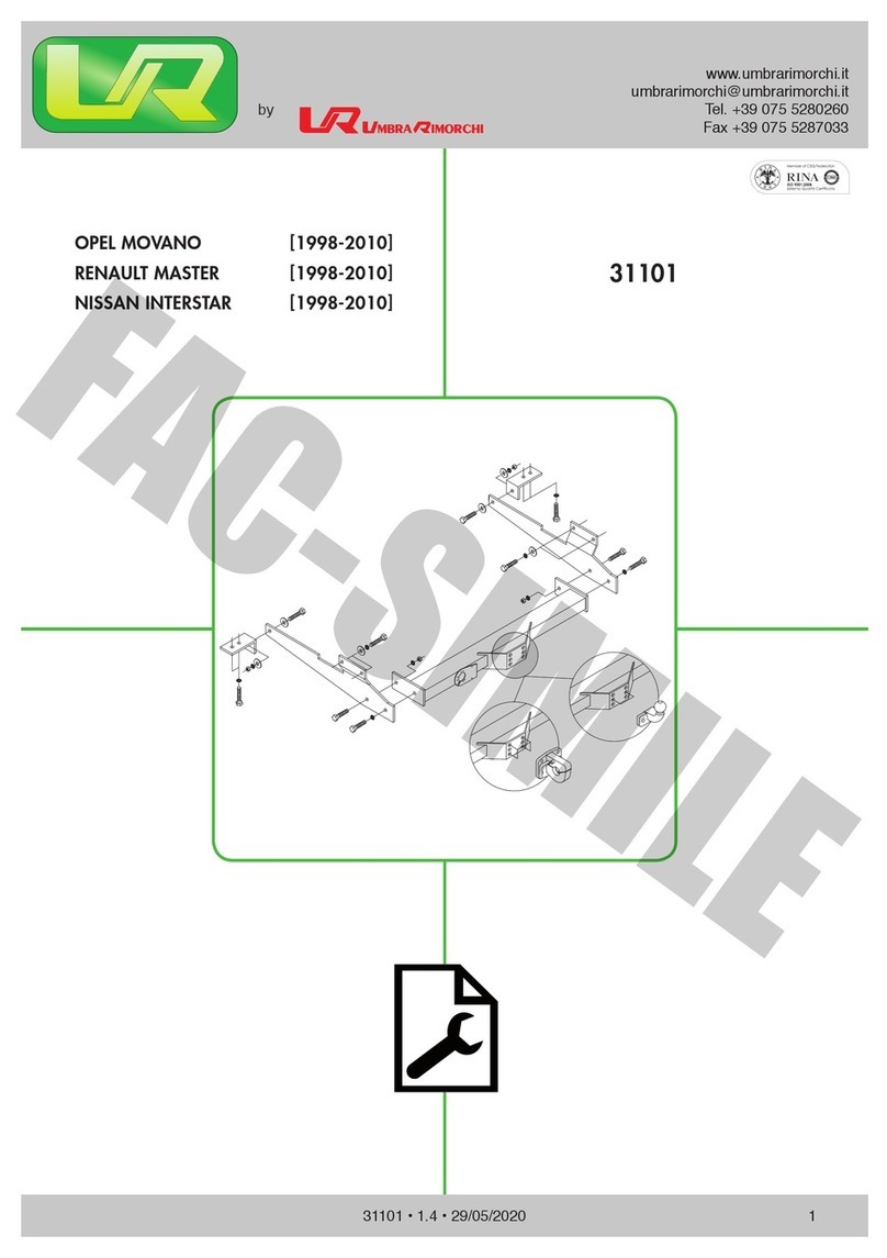 UMBRA RIMORCHI 31101 manual