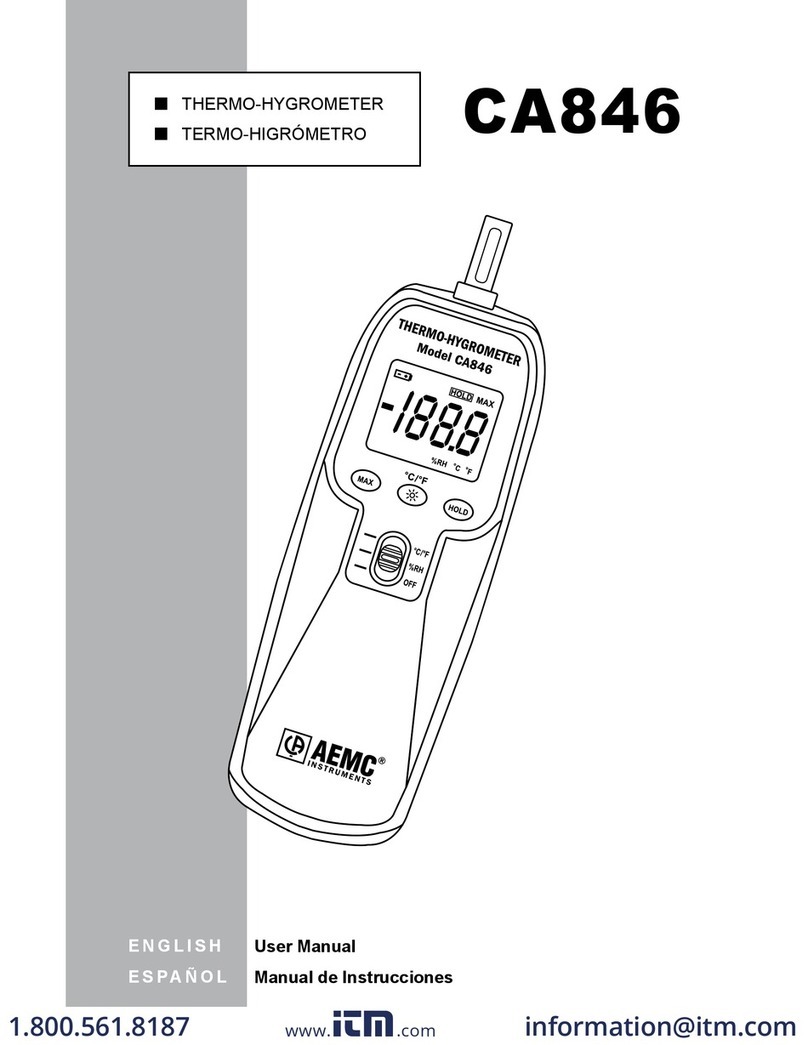AEMC instruments CA846 user manual AEMC instruments CA846 user manual