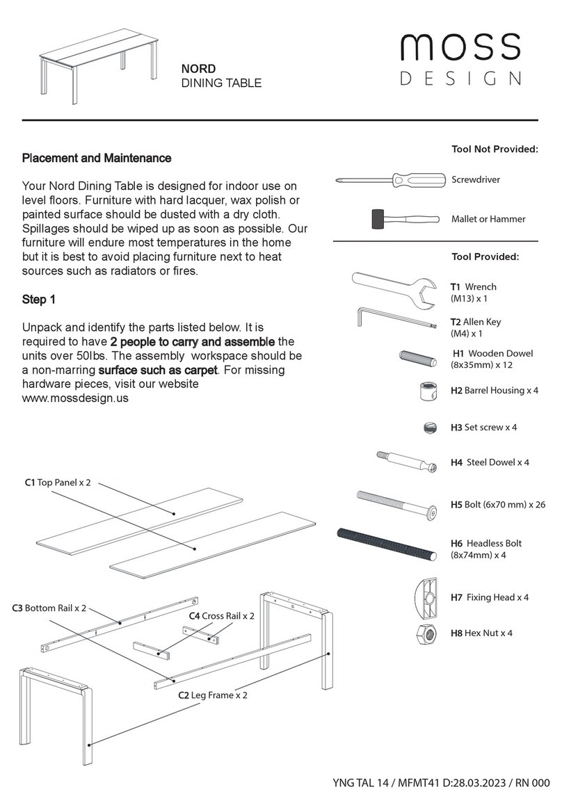 moss DESIGN NORD User manual