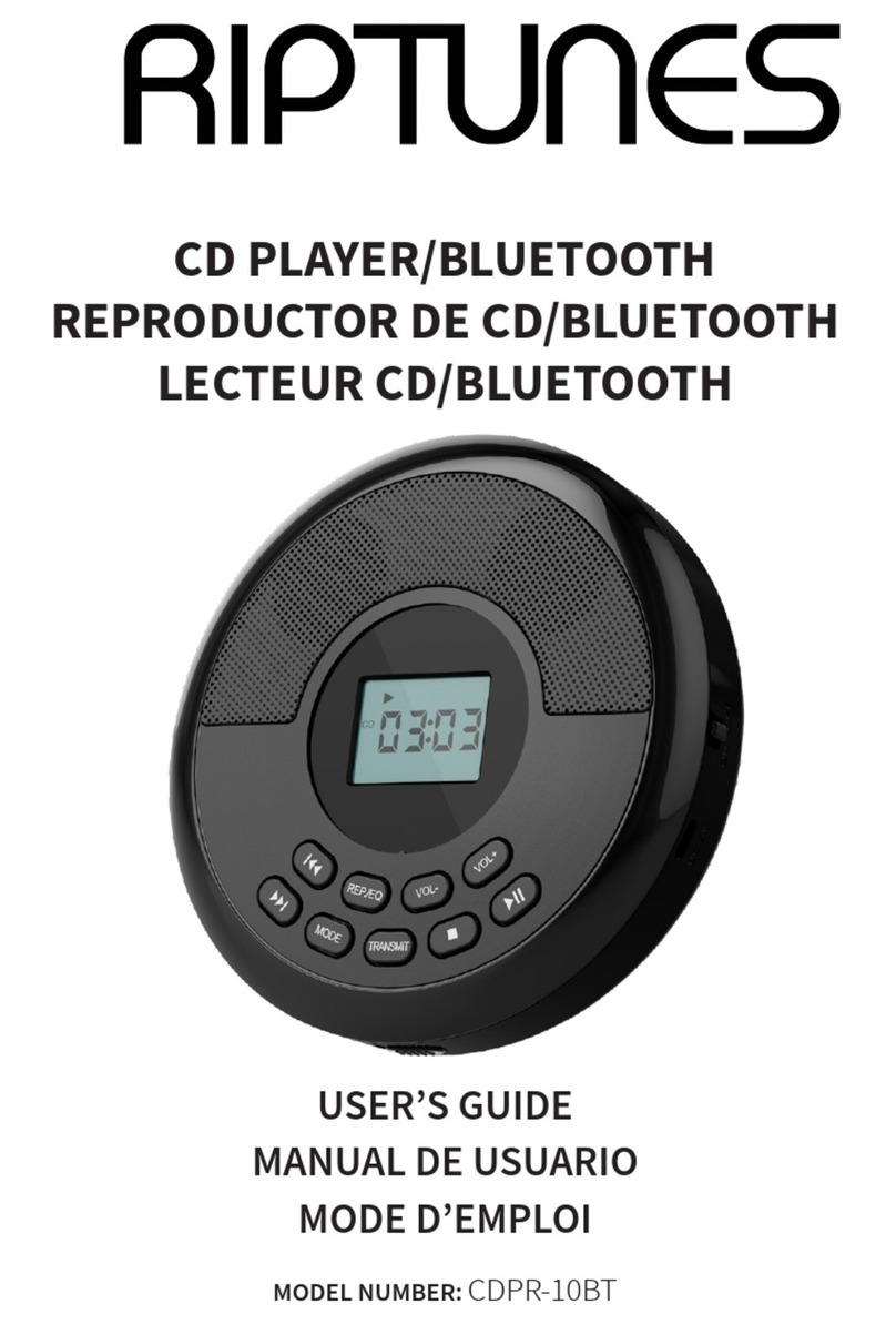 RIP TUNES CDPR-10BT user guide