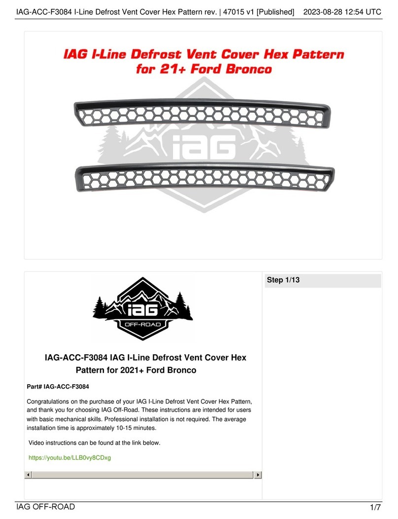 IAG IAG-ACC-F3084 quick start guide