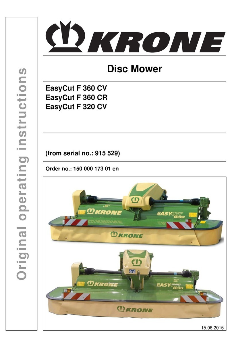 Krone EasyCut F 360 CV User manual