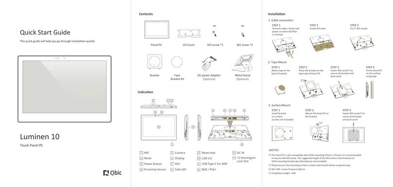 Qbic Luminen 10 quick start guide
