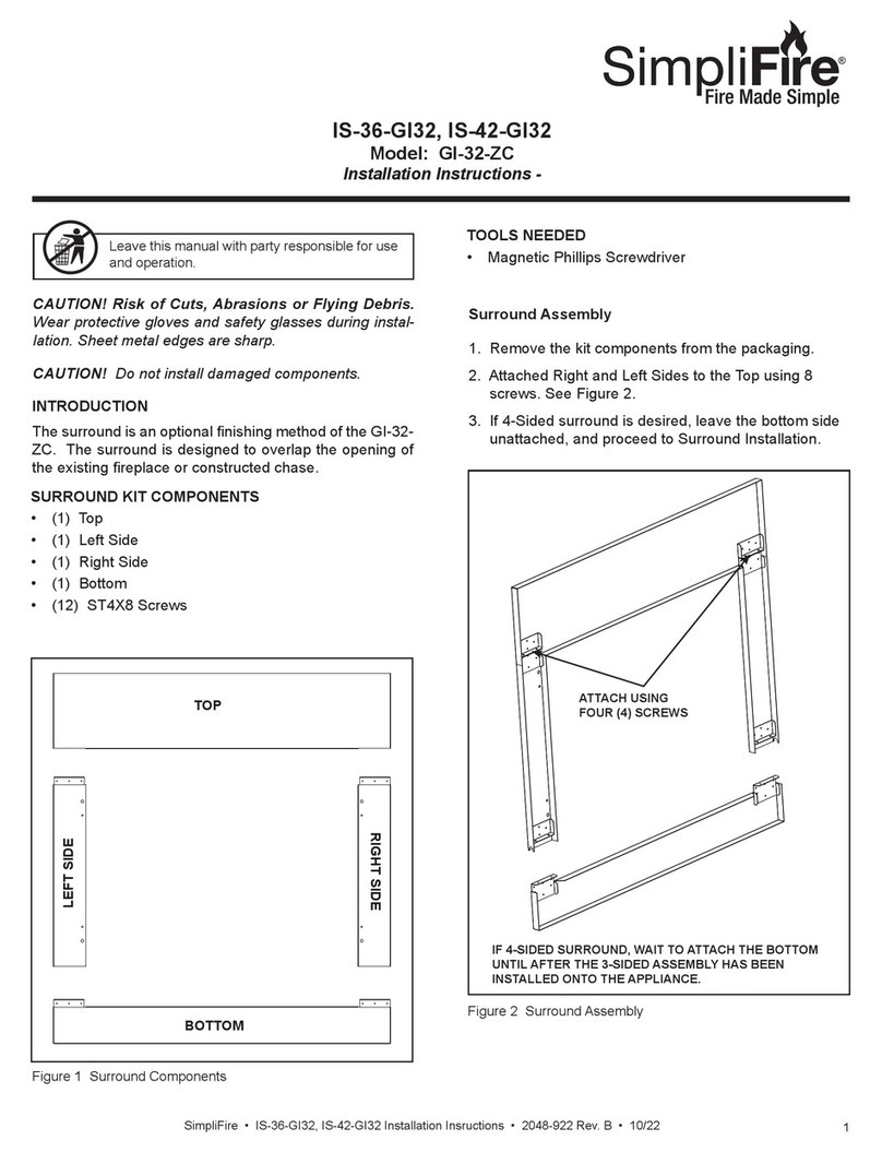 SimpliFire GI-32-ZC User manual SimpliFire GI-32-ZC User manual