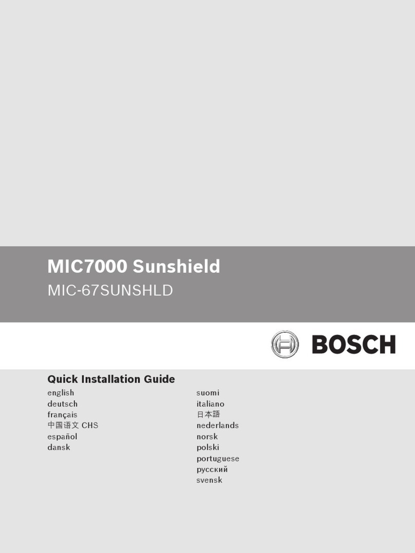 Bosch MIC7000 Quick installation guide