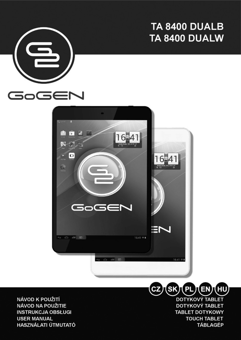 Gogen G2 TA 8400 DUALB user manual