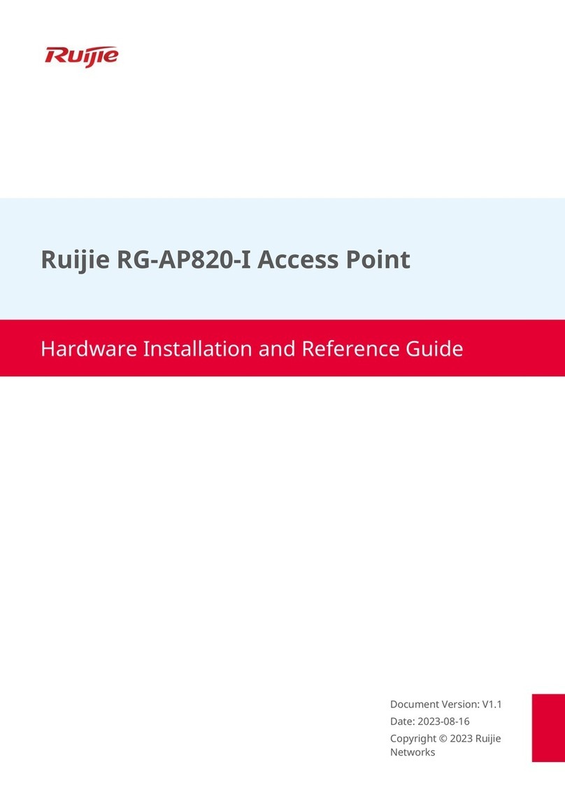 Ruijie Networks RG-AP820-I Hardware  installation and reference guide
