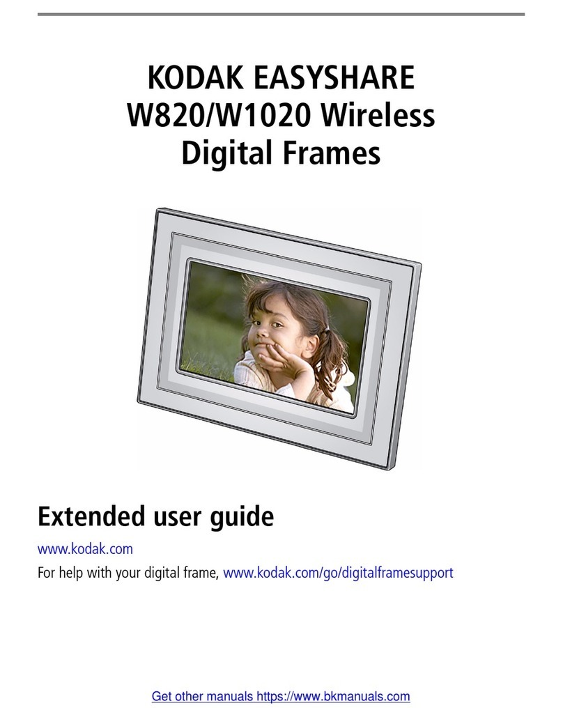 Kodak W820 - EASYSHARE Digital Frame Service manual Kodak W820 - EASYSHARE Digital Frame Service manual