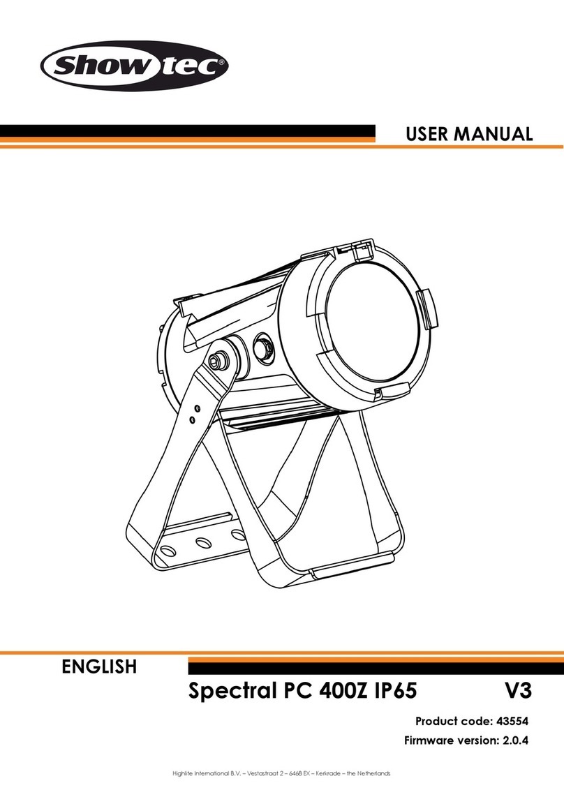 Show Tec Spectral PC 400Z IP65 User manual