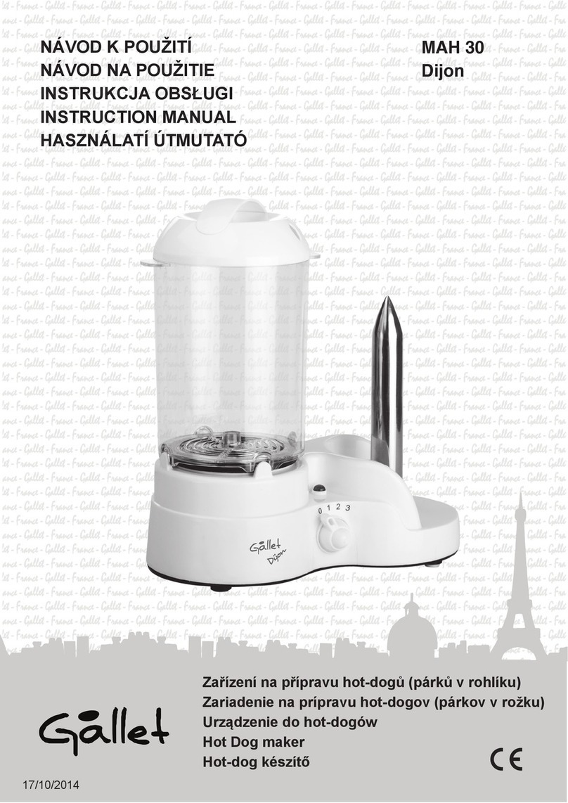 Gallet Dijon MAH 30 User manual