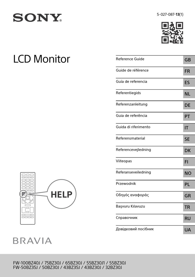 Sony Bravia FW-55BZ30J User manual