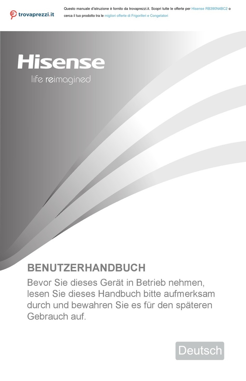 Hisense RB390N4BC2 Mounting instructions