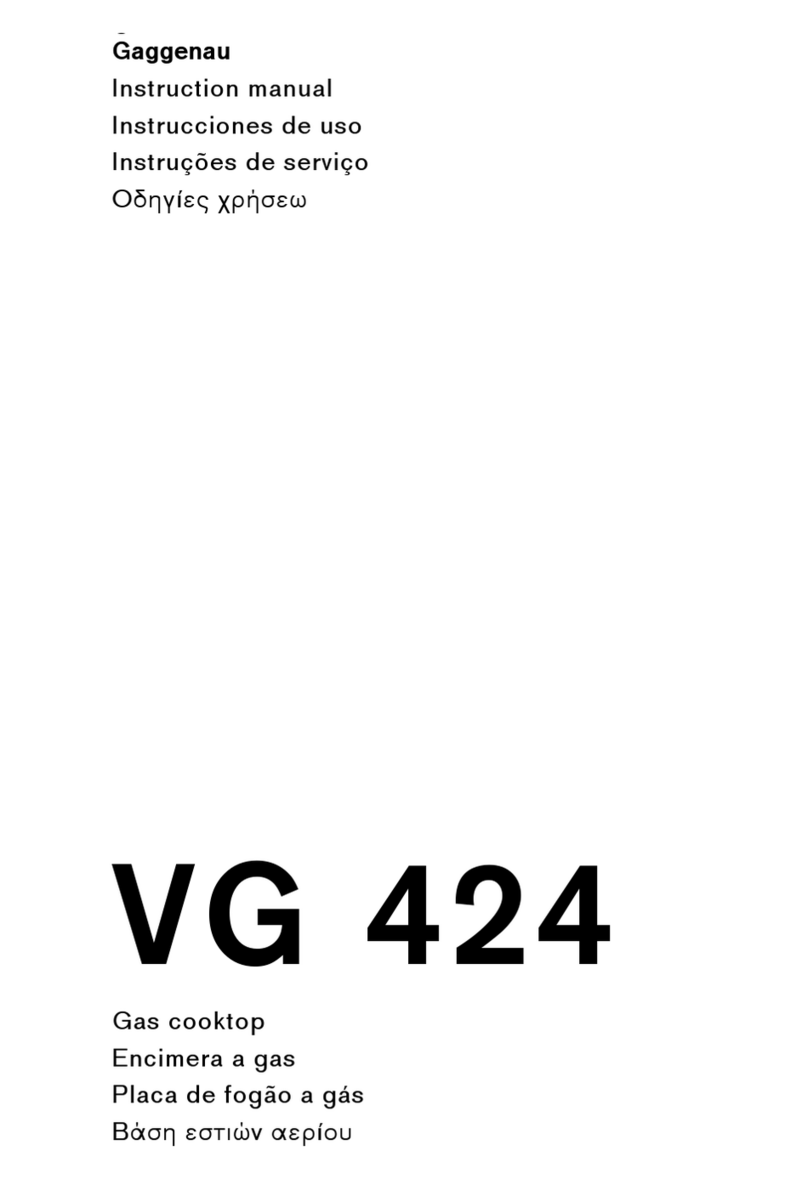 Gaggenau VG 424 User manual