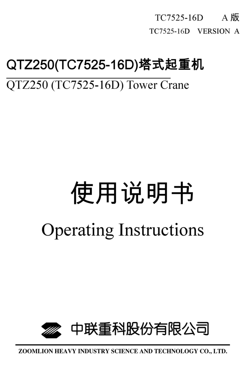 Zoomlion QTZ250 User manual