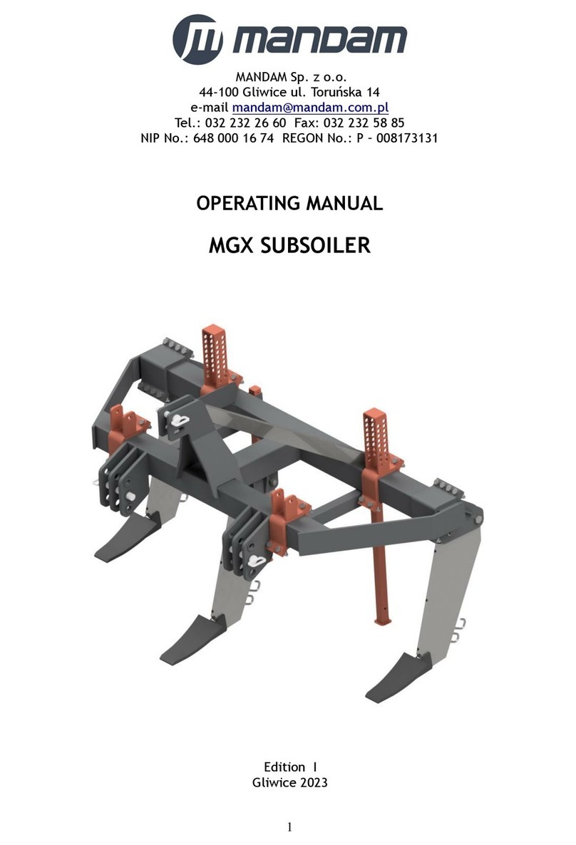 Mandam MGX 2200 operating manual