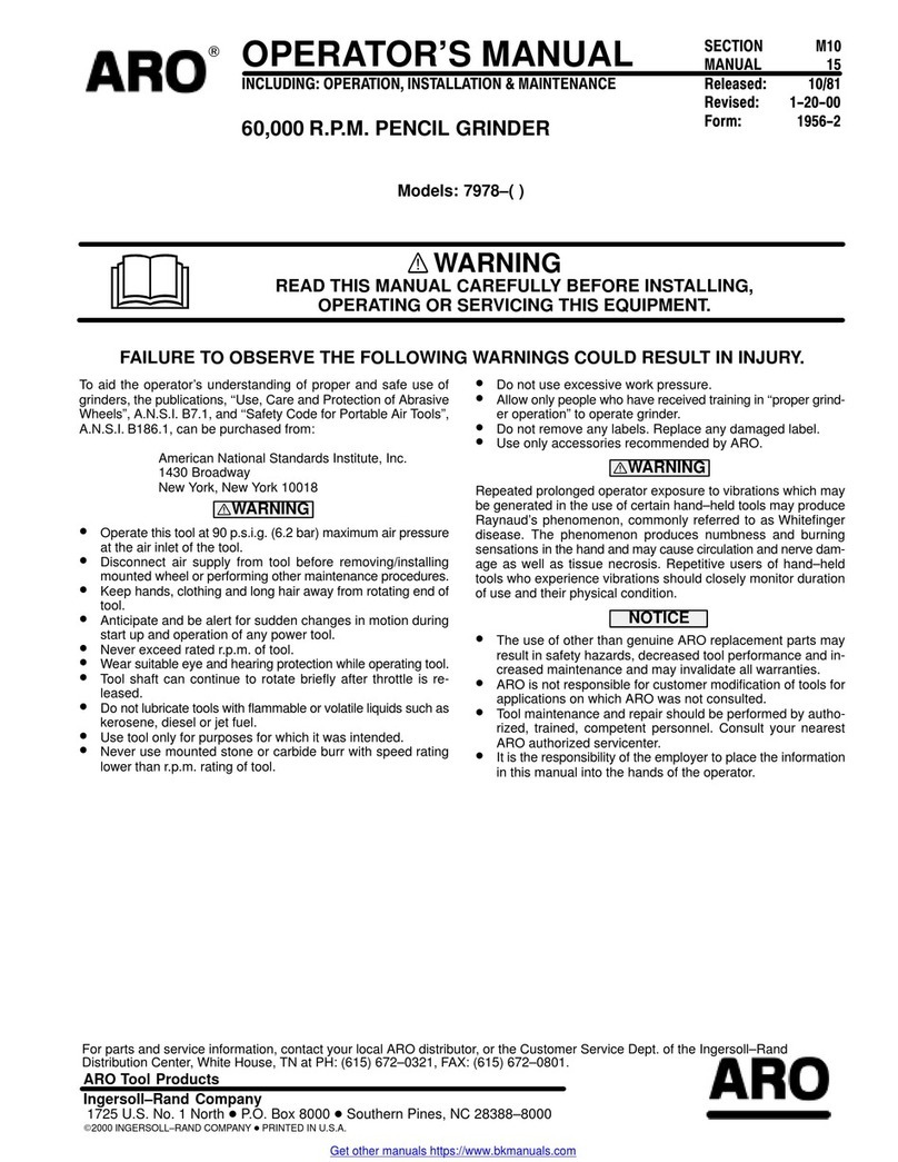 Ingersoll-Rand ARO 7978 Series User manual