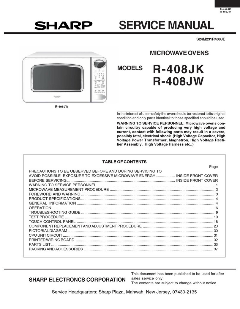 Sharp R-408JK User manual Sharp R-408JK User manual