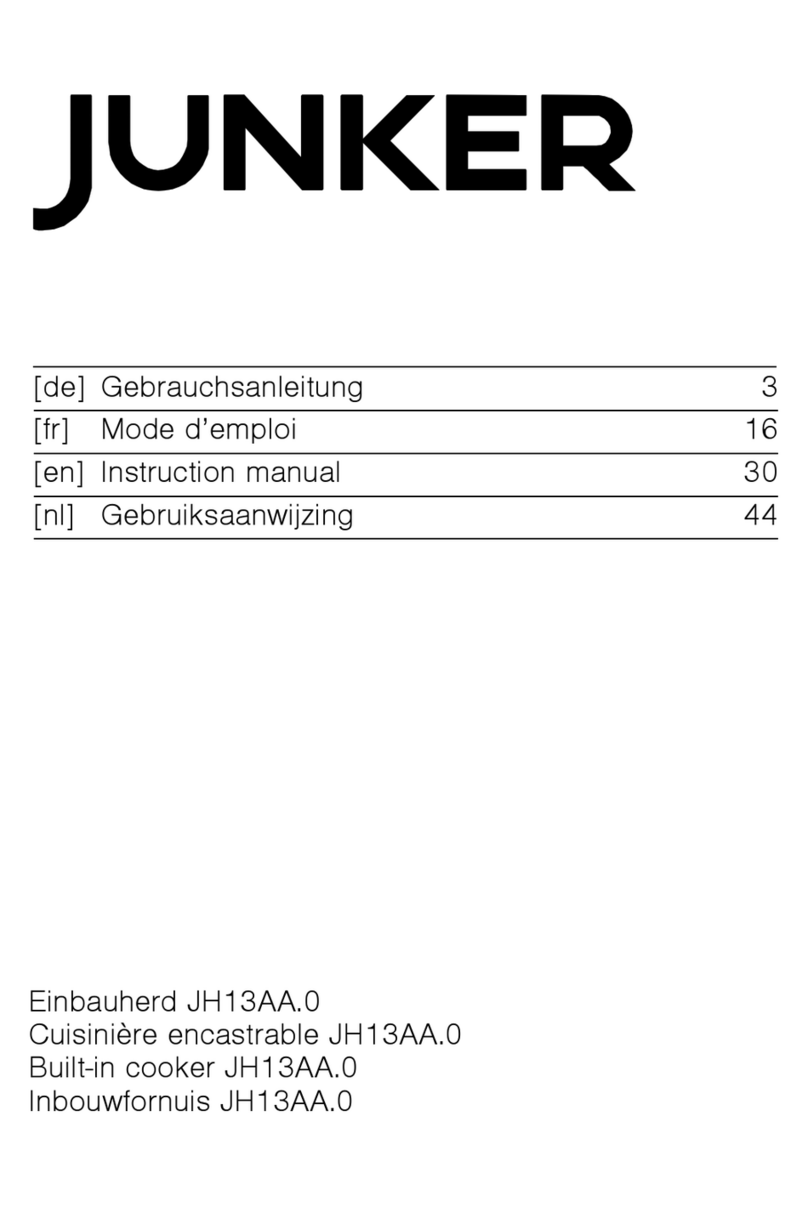 Junker JH13AA 0 Series instruction manual Junker JH13AA 0 Series instruction manual