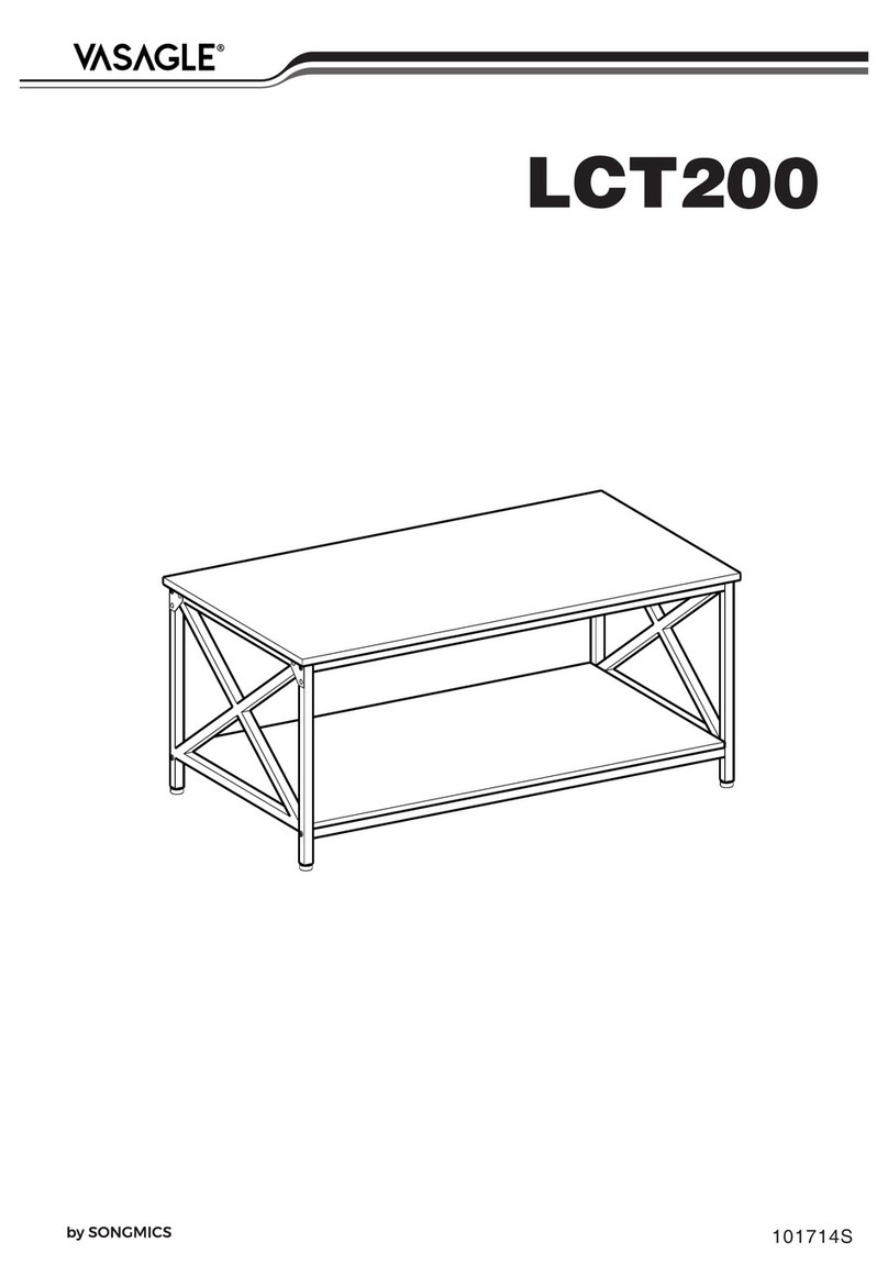 Songmics VASAGLE LCT200 Assembly instructions