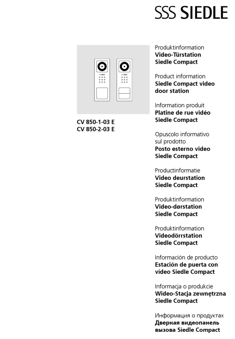 SSS Siedle CV 850-1-03 E Product information