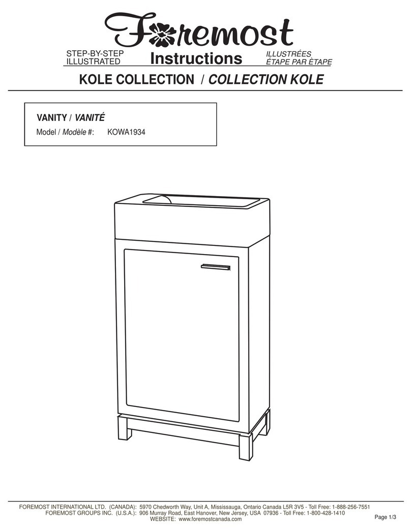 Foremost KOLE KOWA1934 instructions