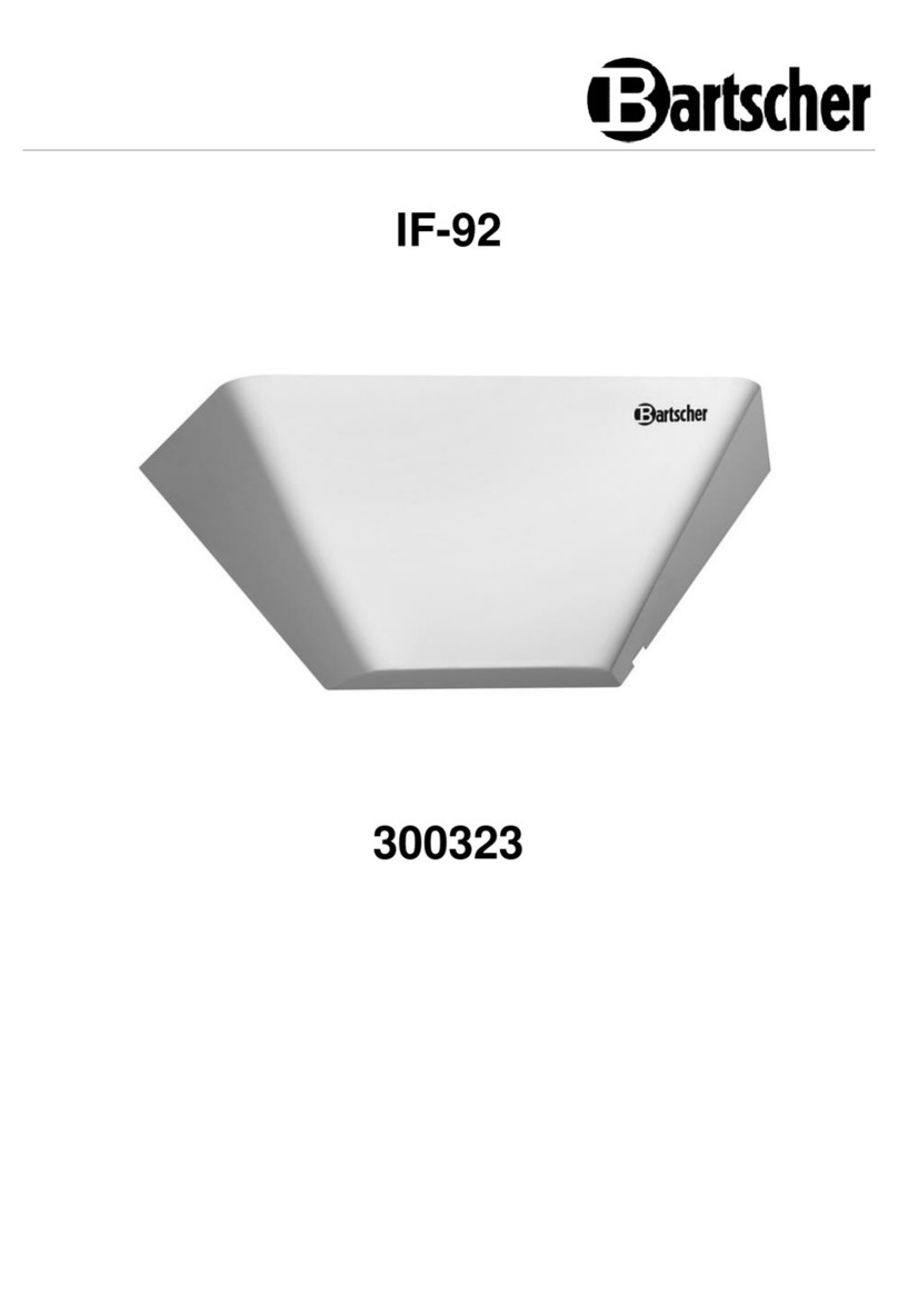 Bartscher IF-92 instruction manual