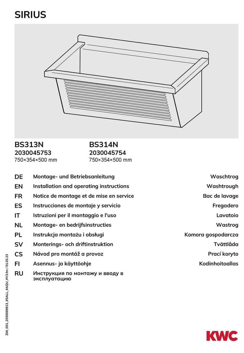Franke SIRIUS BS313N User manual