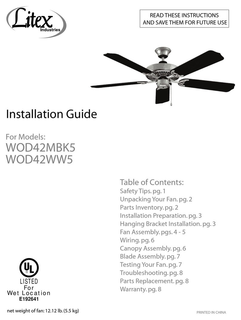 Litex Industries WOD42MBK5 User manual