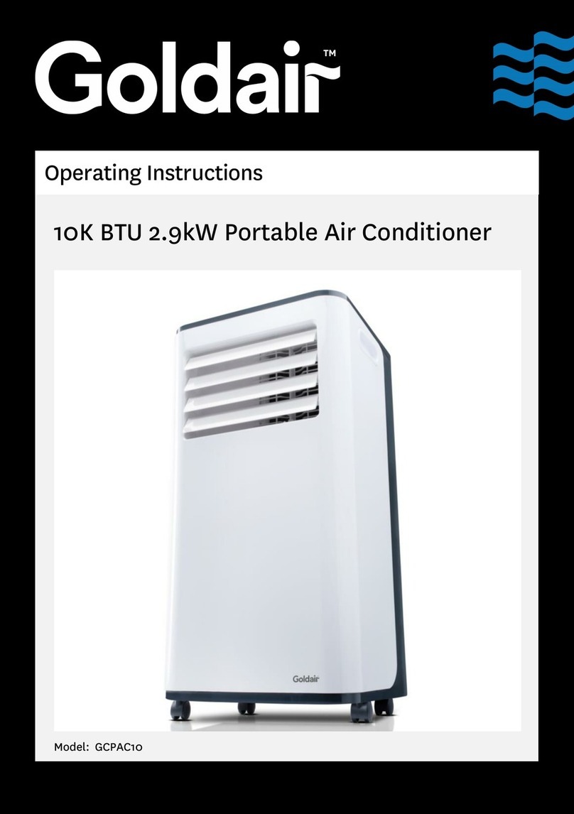 Goldair GCPAC10 User manual