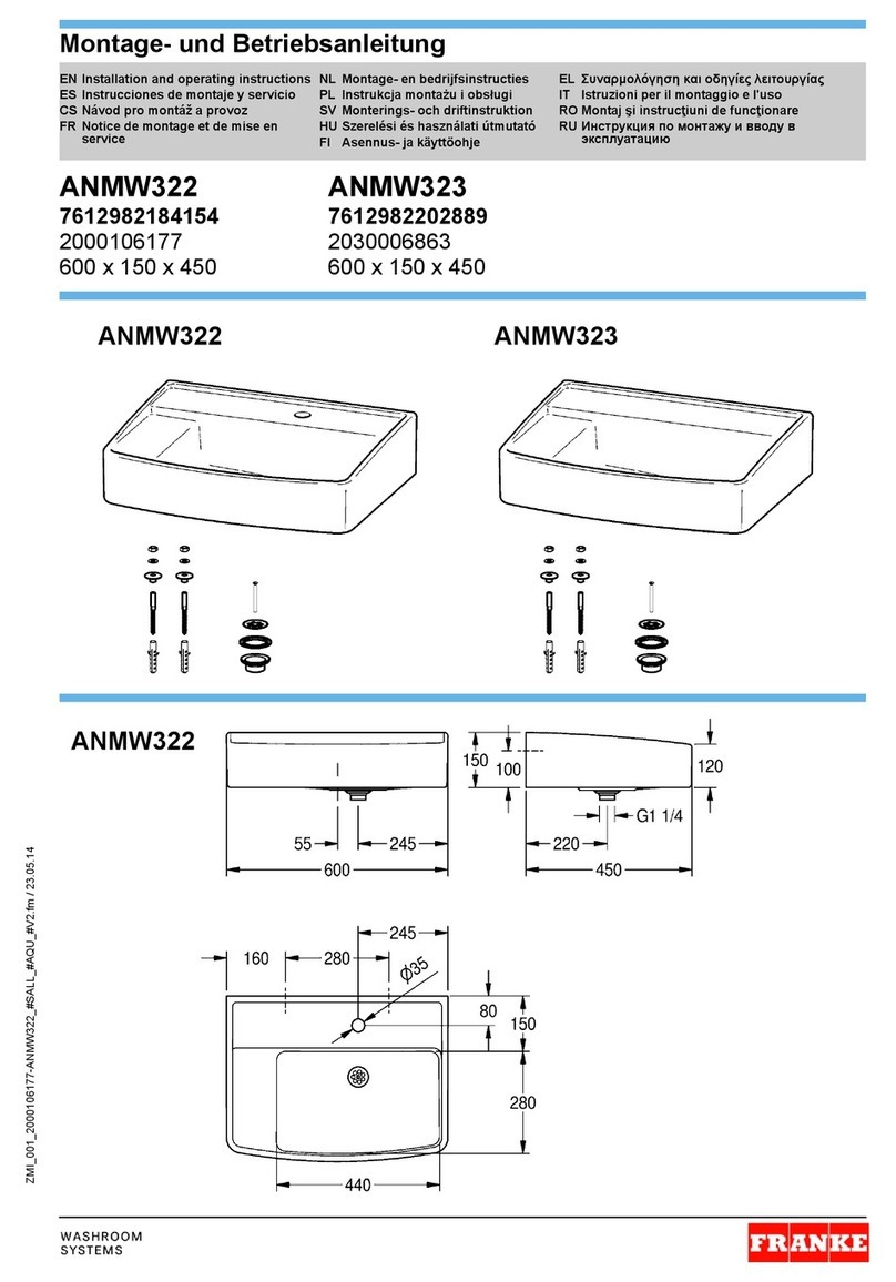Franke ANMW322 User manual