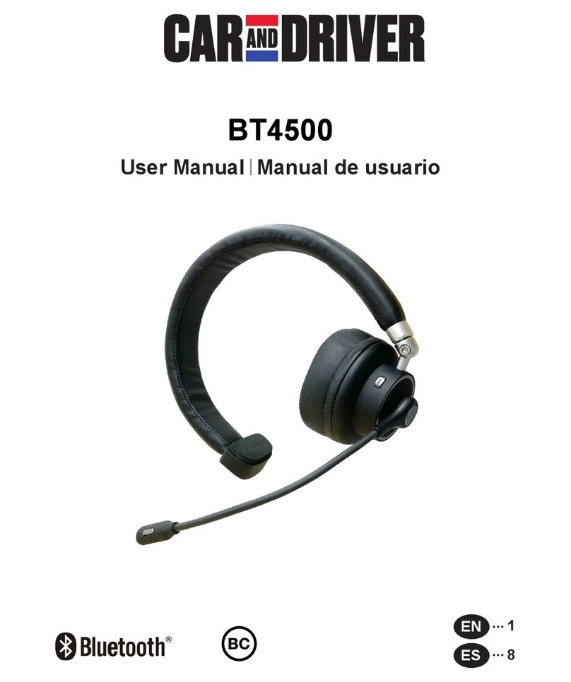 Car and Driver BT4500BK user manual