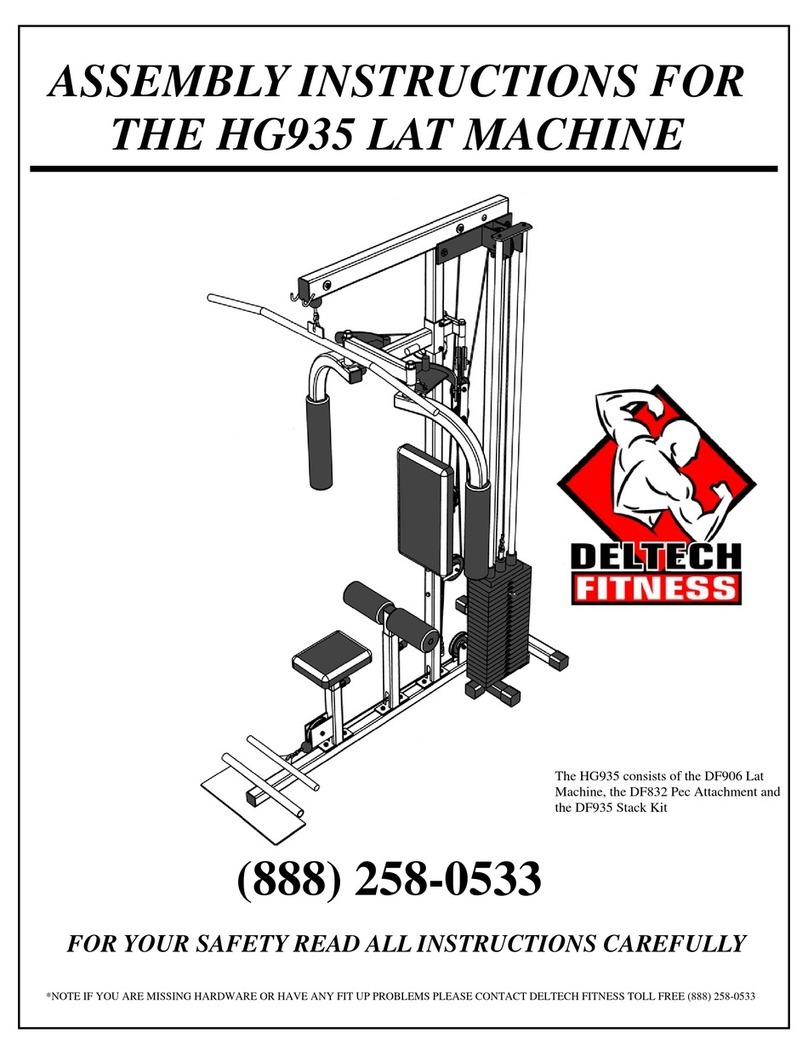 Deltech Fitness HG935 Assembly instructions