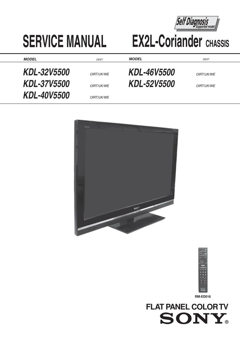 Sony bravia kdl-32v5500 User manual