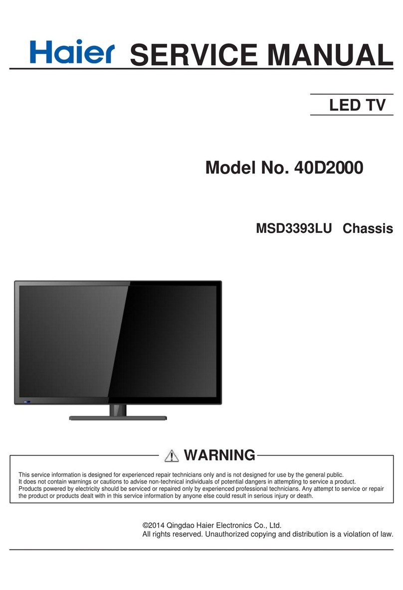 Haier 40D2000 User manual Haier 40D2000 User manual