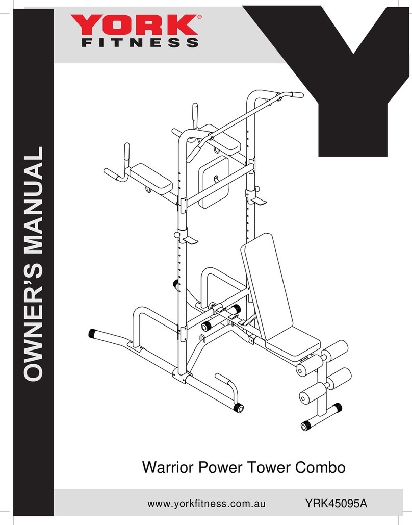 York Fitness Warrior Power YRK45095A owner's manual