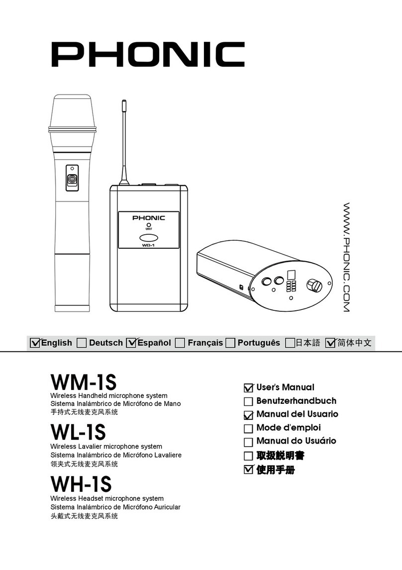 Phonic WM-1S user manual