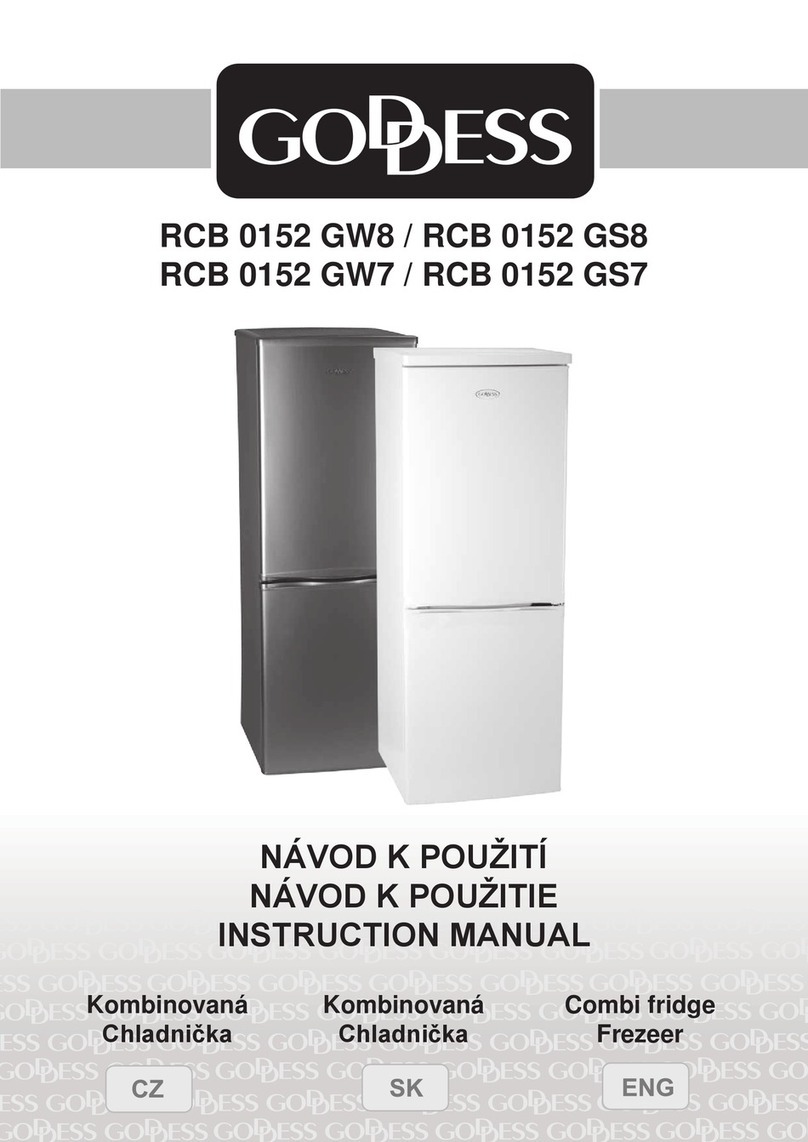 Goddess RCB 0152 GW8 instruction manual