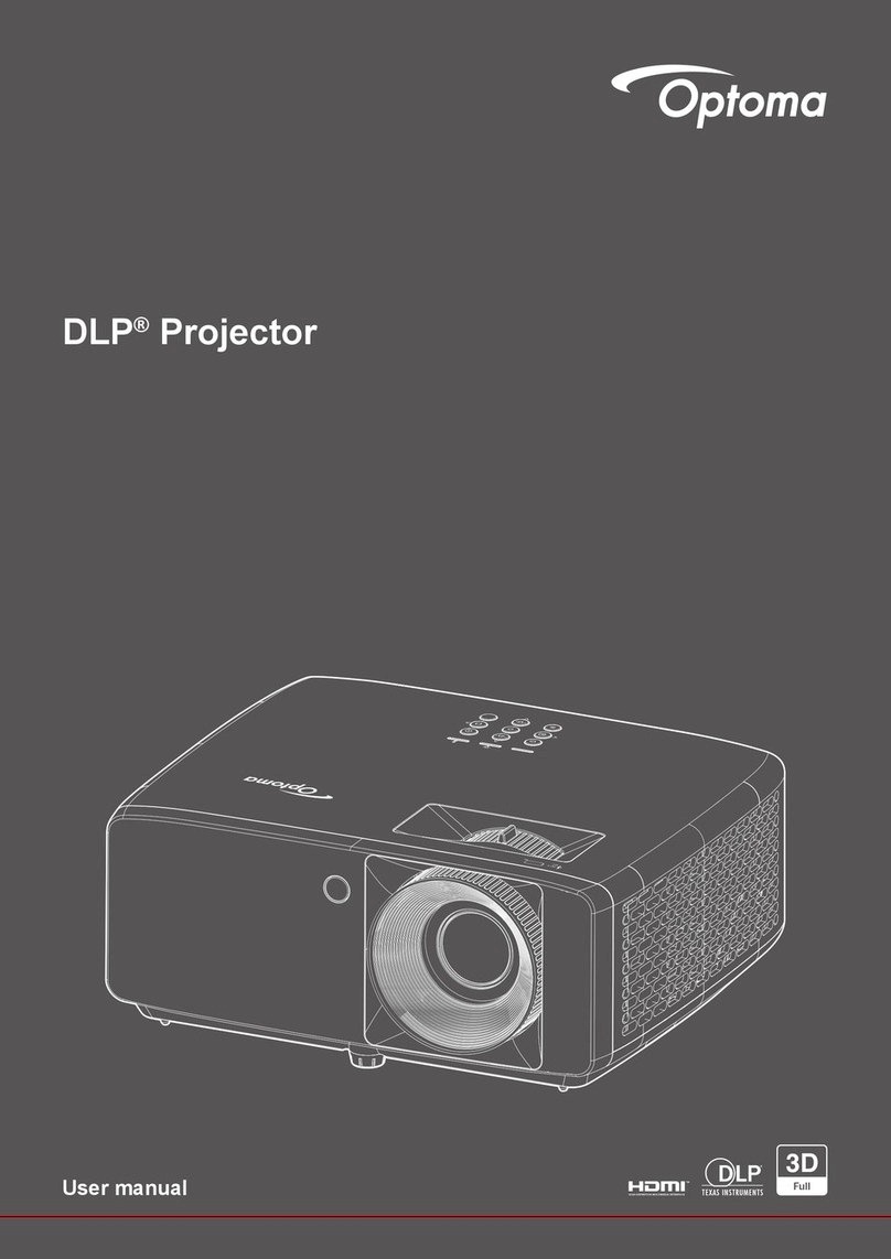 Optoma ZW340e User manual