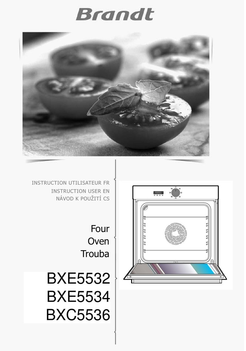 Brandt BXE5532 Installation instructions