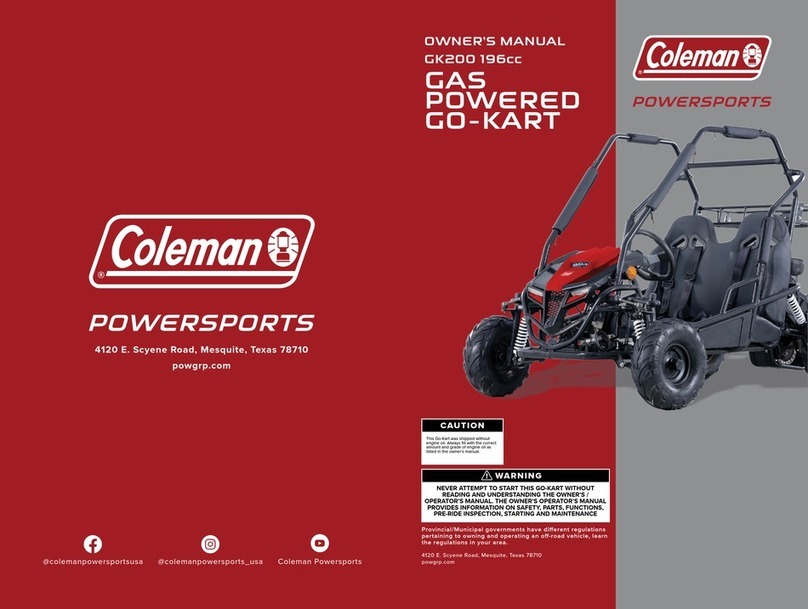 Coleman Powersports GK200 owner's manual