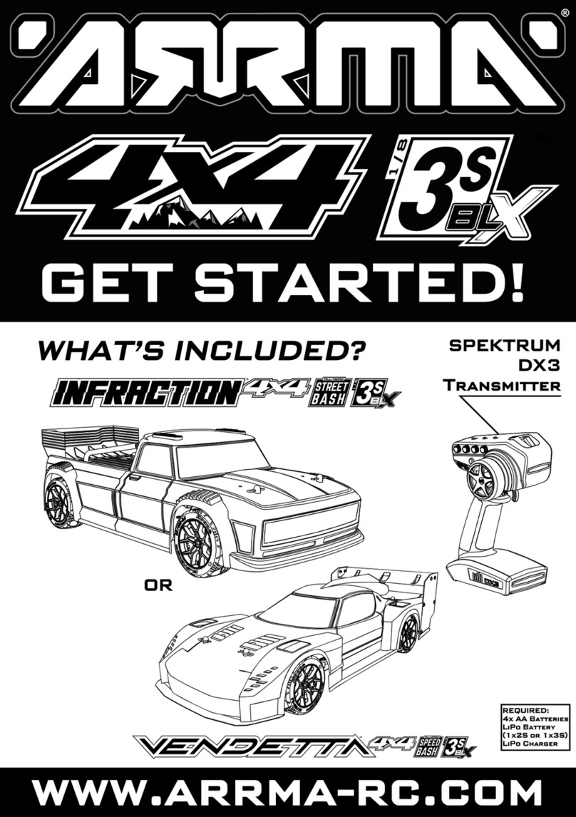 Arrma 1/8 INFRACTION 4X4 3S BLX 4WD All-Road Street Bash Resto-Mod Truck... Specification sheet