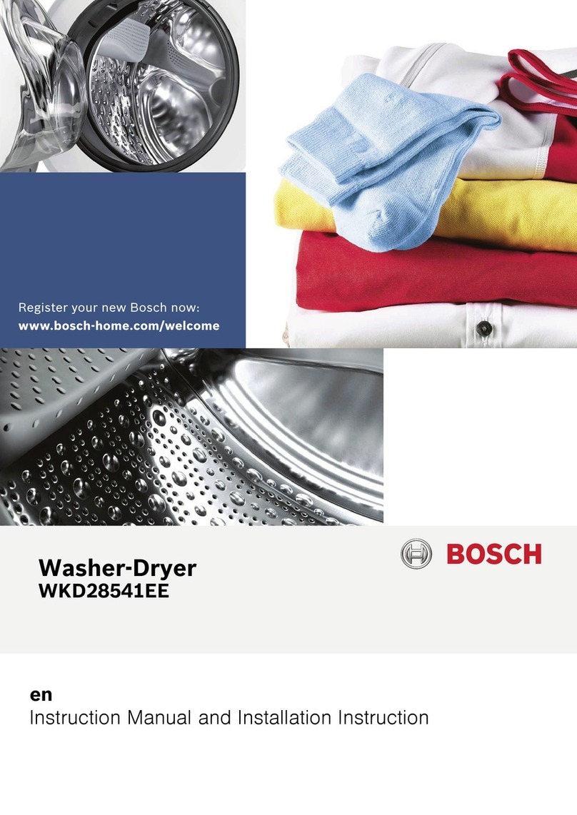 Bosch WKD28541 Specification sheet Bosch WKD28541 Specification sheet